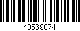 Código de barras (EAN, GTIN, SKU, ISBN): '43569874'