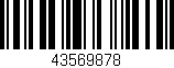 Código de barras (EAN, GTIN, SKU, ISBN): '43569878'