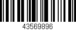 Código de barras (EAN, GTIN, SKU, ISBN): '43569896'