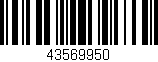 Código de barras (EAN, GTIN, SKU, ISBN): '43569950'