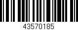 Código de barras (EAN, GTIN, SKU, ISBN): '43570185'