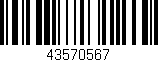 Código de barras (EAN, GTIN, SKU, ISBN): '43570567'
