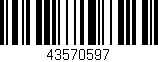 Código de barras (EAN, GTIN, SKU, ISBN): '43570597'
