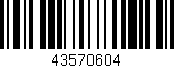 Código de barras (EAN, GTIN, SKU, ISBN): '43570604'