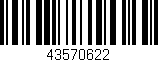 Código de barras (EAN, GTIN, SKU, ISBN): '43570622'