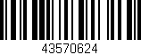 Código de barras (EAN, GTIN, SKU, ISBN): '43570624'
