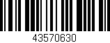 Código de barras (EAN, GTIN, SKU, ISBN): '43570630'