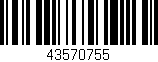 Código de barras (EAN, GTIN, SKU, ISBN): '43570755'