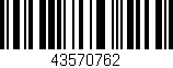 Código de barras (EAN, GTIN, SKU, ISBN): '43570762'
