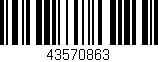 Código de barras (EAN, GTIN, SKU, ISBN): '43570863'