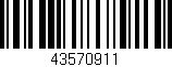 Código de barras (EAN, GTIN, SKU, ISBN): '43570911'