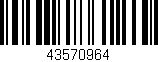 Código de barras (EAN, GTIN, SKU, ISBN): '43570964'