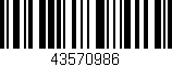 Código de barras (EAN, GTIN, SKU, ISBN): '43570986'
