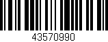 Código de barras (EAN, GTIN, SKU, ISBN): '43570990'