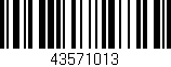 Código de barras (EAN, GTIN, SKU, ISBN): '43571013'