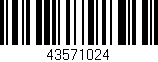 Código de barras (EAN, GTIN, SKU, ISBN): '43571024'