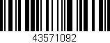 Código de barras (EAN, GTIN, SKU, ISBN): '43571092'