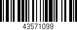 Código de barras (EAN, GTIN, SKU, ISBN): '43571099'