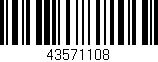 Código de barras (EAN, GTIN, SKU, ISBN): '43571108'