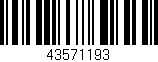 Código de barras (EAN, GTIN, SKU, ISBN): '43571193'