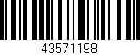Código de barras (EAN, GTIN, SKU, ISBN): '43571198'