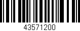 Código de barras (EAN, GTIN, SKU, ISBN): '43571200'