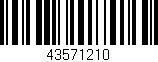 Código de barras (EAN, GTIN, SKU, ISBN): '43571210'