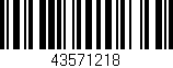 Código de barras (EAN, GTIN, SKU, ISBN): '43571218'