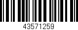 Código de barras (EAN, GTIN, SKU, ISBN): '43571259'
