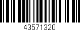 Código de barras (EAN, GTIN, SKU, ISBN): '43571320'