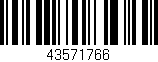 Código de barras (EAN, GTIN, SKU, ISBN): '43571766'