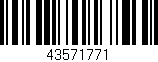 Código de barras (EAN, GTIN, SKU, ISBN): '43571771'