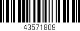 Código de barras (EAN, GTIN, SKU, ISBN): '43571809'