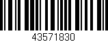 Código de barras (EAN, GTIN, SKU, ISBN): '43571830'