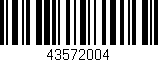 Código de barras (EAN, GTIN, SKU, ISBN): '43572004'