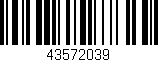 Código de barras (EAN, GTIN, SKU, ISBN): '43572039'