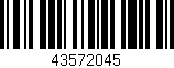 Código de barras (EAN, GTIN, SKU, ISBN): '43572045'