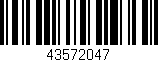Código de barras (EAN, GTIN, SKU, ISBN): '43572047'