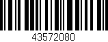 Código de barras (EAN, GTIN, SKU, ISBN): '43572080'