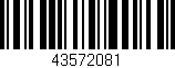 Código de barras (EAN, GTIN, SKU, ISBN): '43572081'