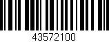 Código de barras (EAN, GTIN, SKU, ISBN): '43572100'