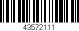 Código de barras (EAN, GTIN, SKU, ISBN): '43572111'