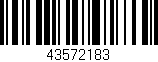 Código de barras (EAN, GTIN, SKU, ISBN): '43572183'