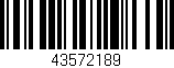 Código de barras (EAN, GTIN, SKU, ISBN): '43572189'