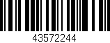 Código de barras (EAN, GTIN, SKU, ISBN): '43572244'
