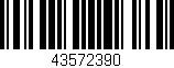 Código de barras (EAN, GTIN, SKU, ISBN): '43572390'
