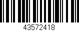 Código de barras (EAN, GTIN, SKU, ISBN): '43572418'