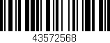 Código de barras (EAN, GTIN, SKU, ISBN): '43572568'