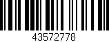 Código de barras (EAN, GTIN, SKU, ISBN): '43572778'
