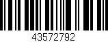 Código de barras (EAN, GTIN, SKU, ISBN): '43572792'